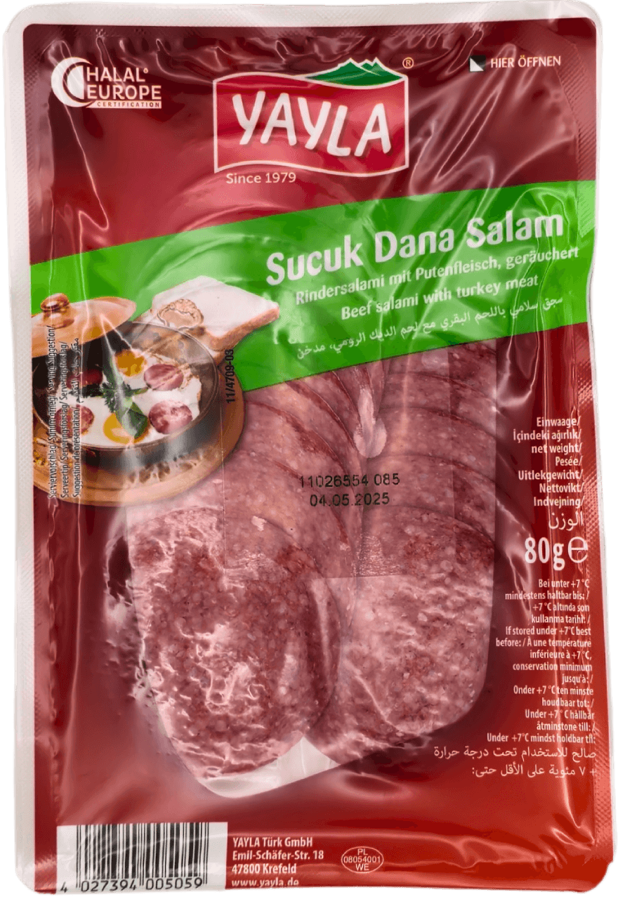 Sucuk Dana Salam (Rindersalami mit Putenfleisch)