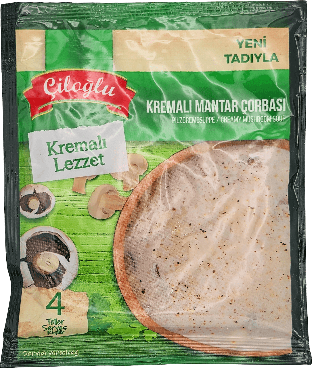 Kremali Mantar Çorbasi