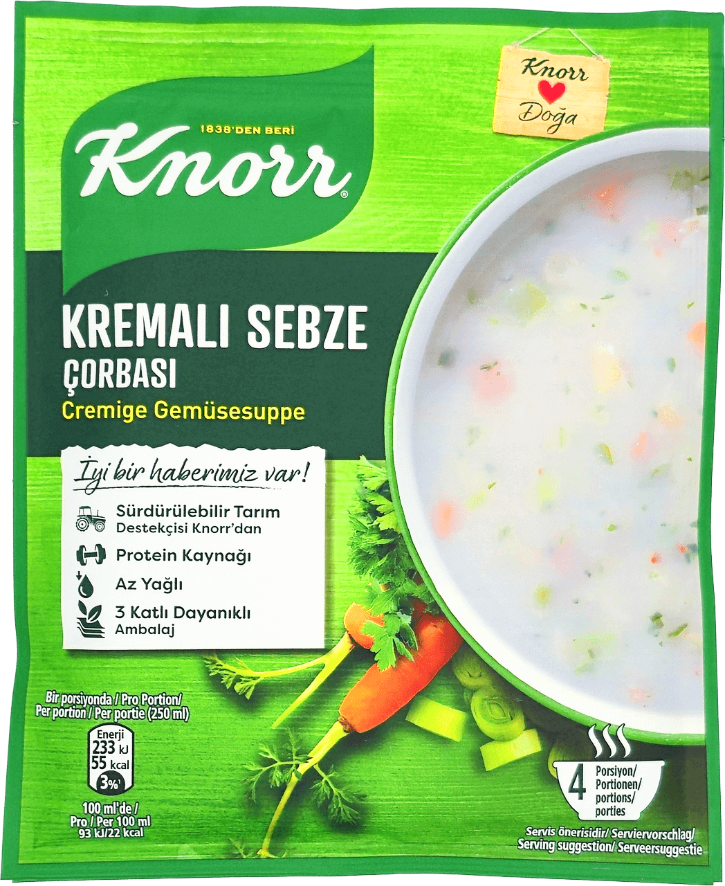 Kremalı Sebze Çorbası