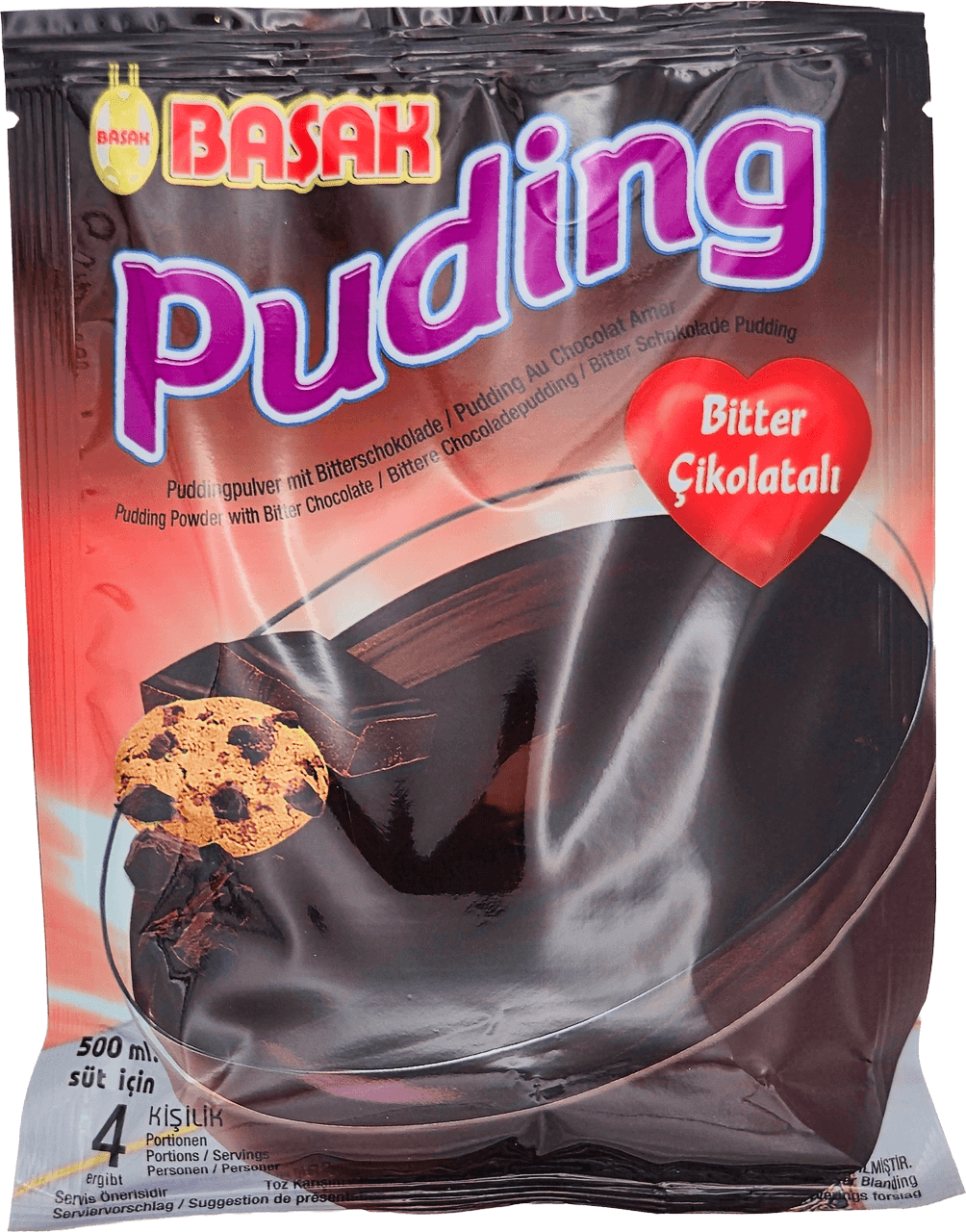 Puddingpulver mit Bitterschokolade