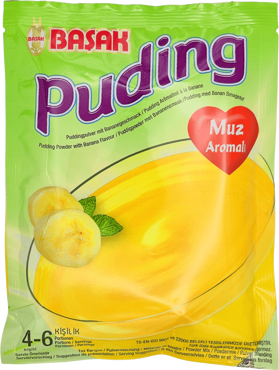 Puddingpulver mit Bananengeschmack