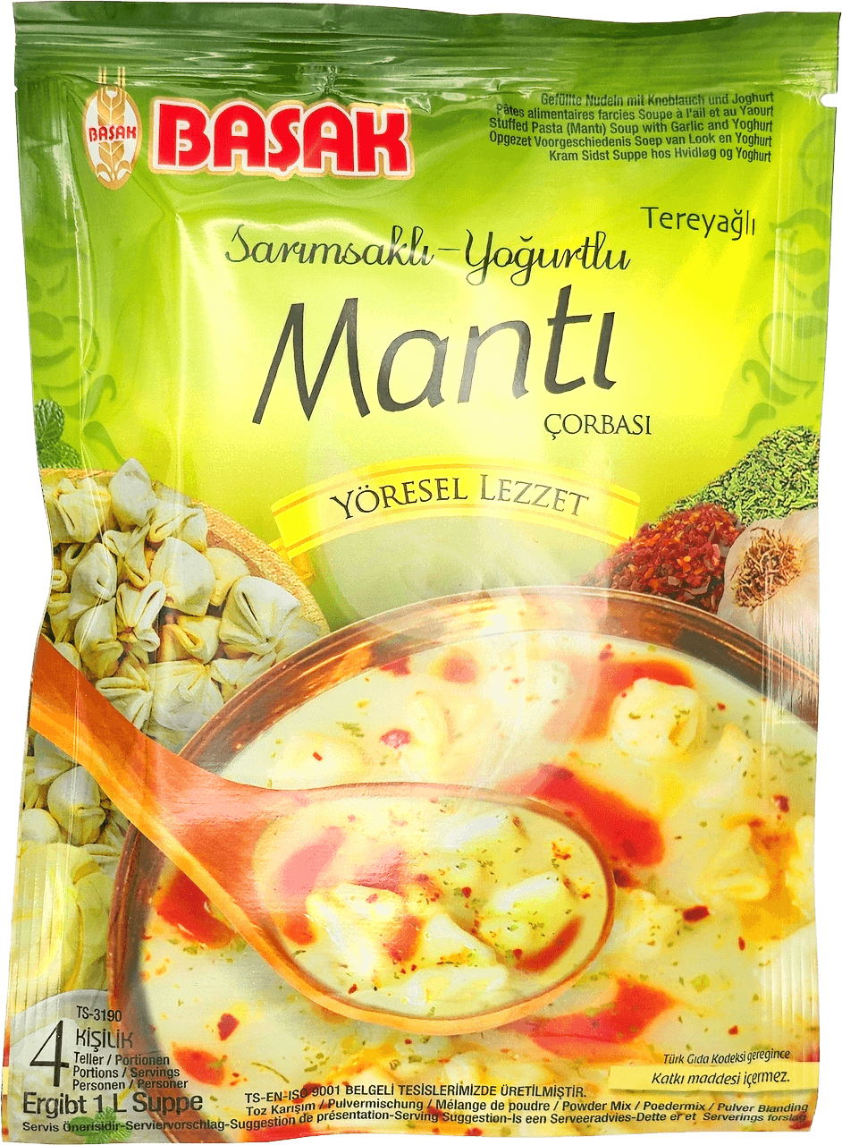 Basak Manti Suppe mit Knoblauch und Joghurt