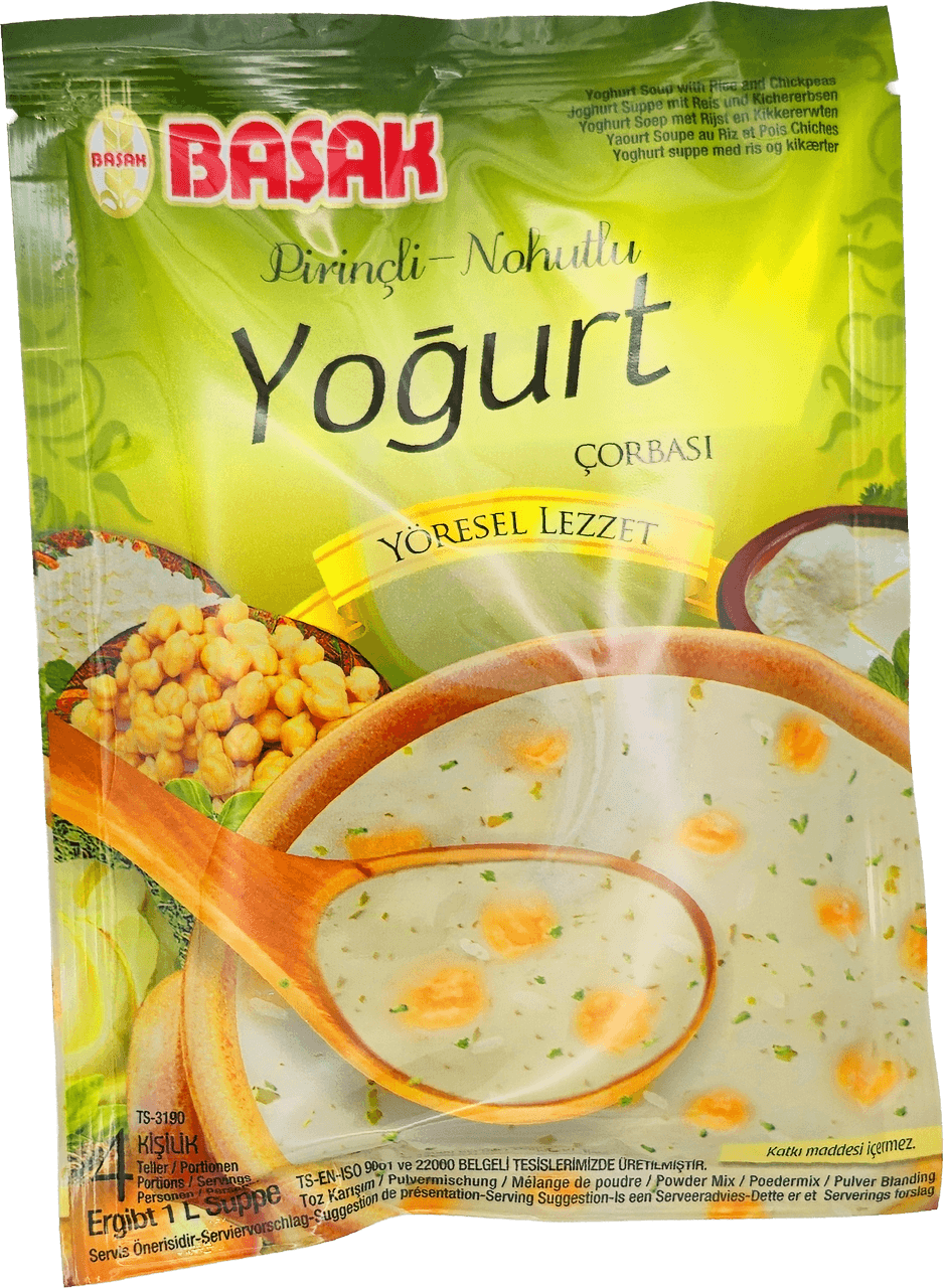 Basak Joghurt Suppe mit Reis und Kichererbsen