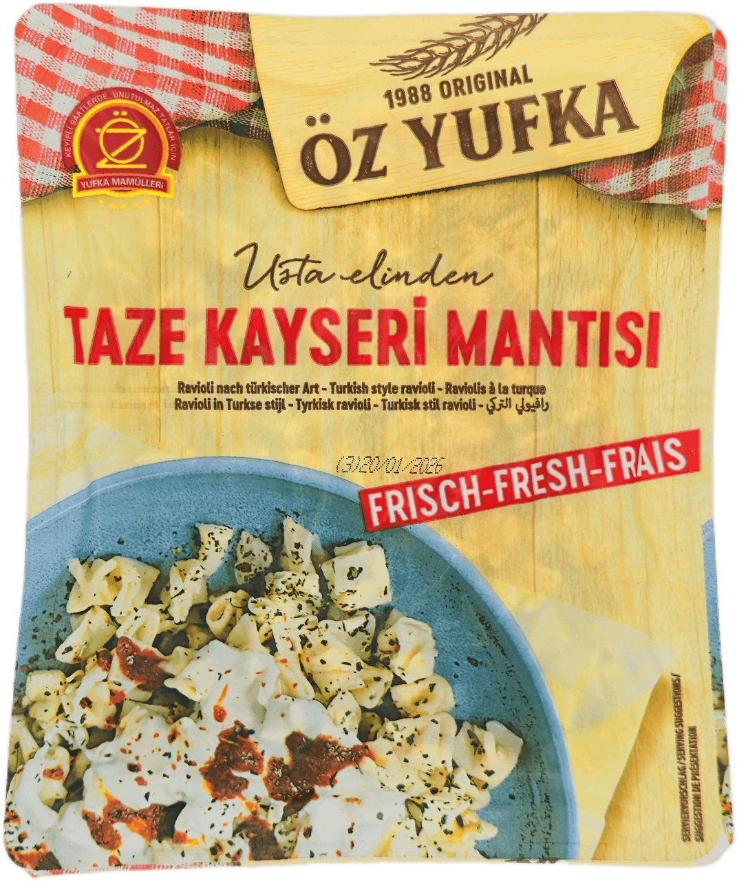 Taze Kayseri Mantisi