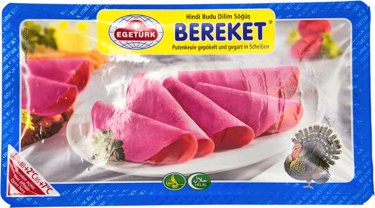 Bereket Putenkeule gepökelt und gegart in Scheiben
