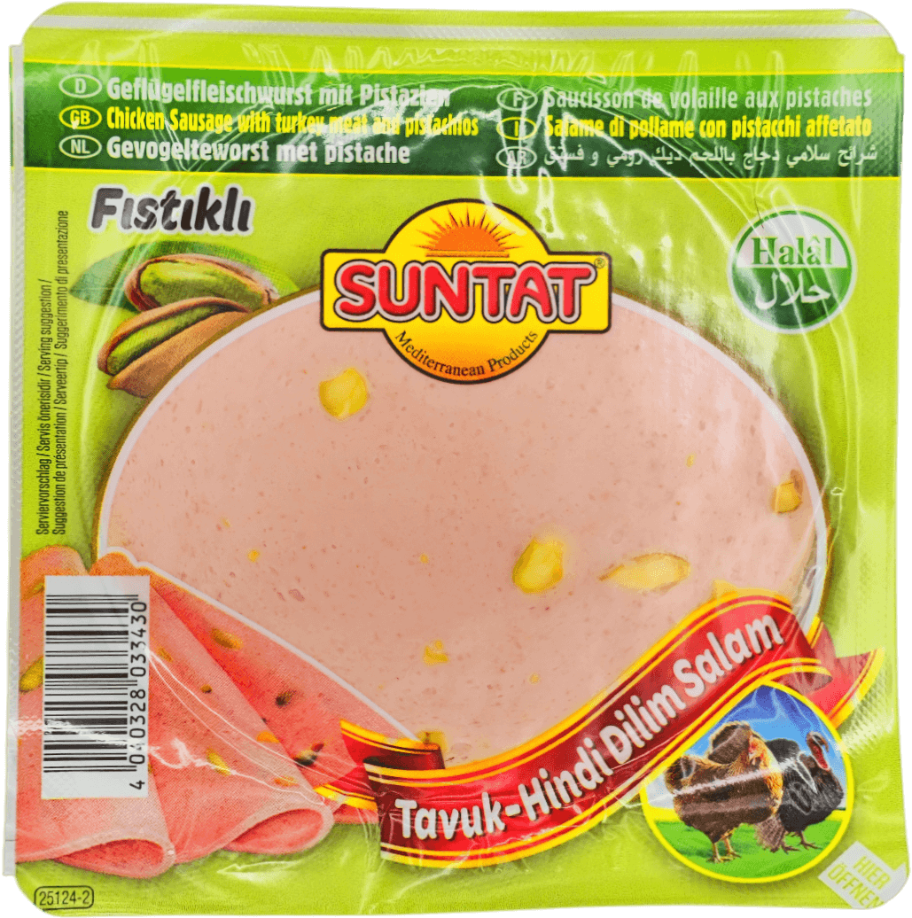Geflügelfleischwurst mit Pistazien