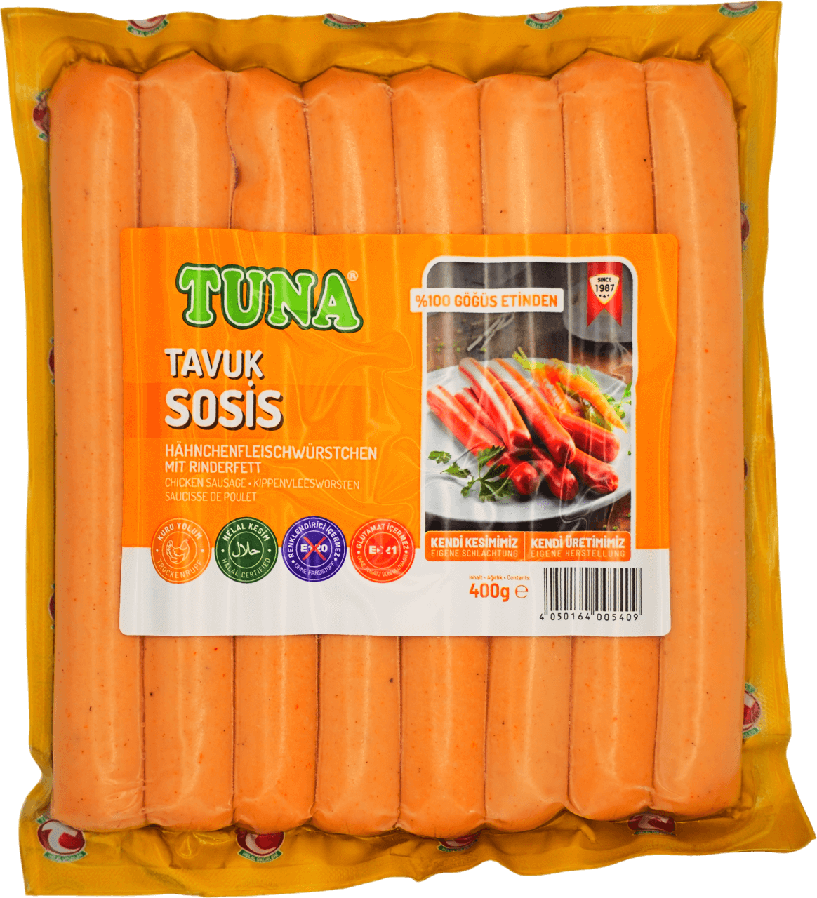 Hähnchenfleischwürstchen